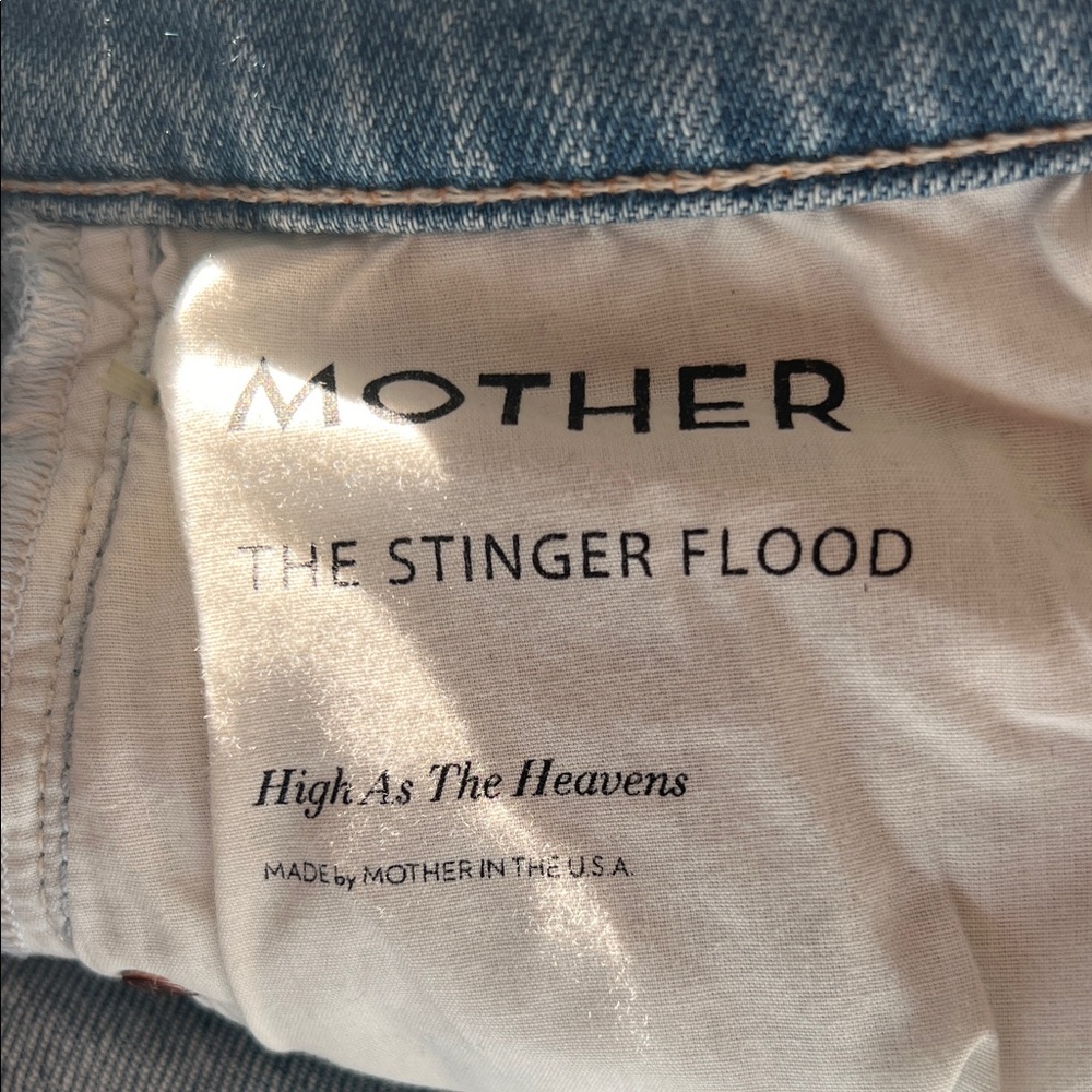 MOTHER Light Blue Ripped Slim Jeans - Picture 5 of 6